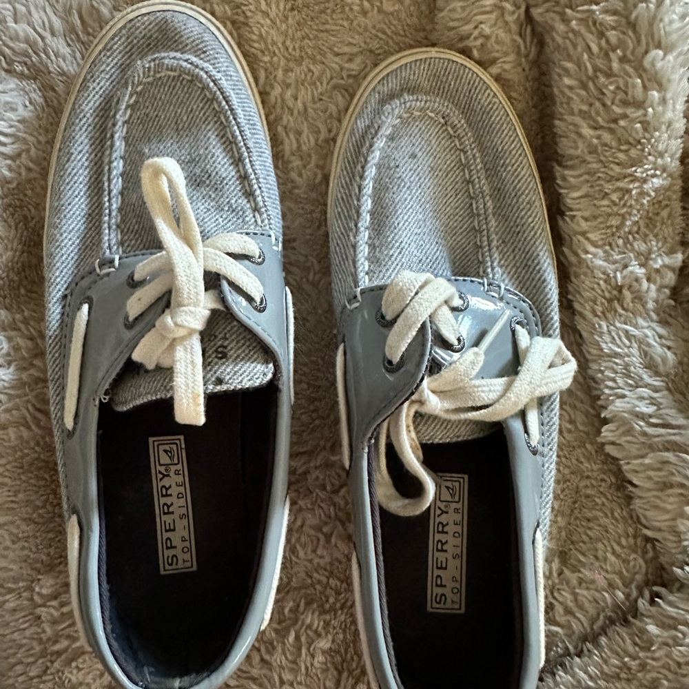 Sperry Women's Blue and White Flats